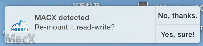 mac上硬盘无法写入