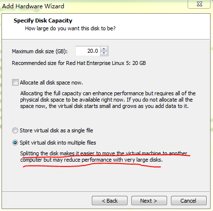 vmware虚拟机硬盘分区