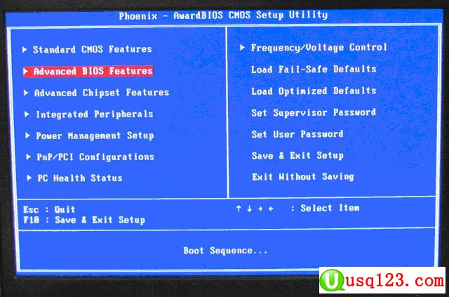 Phoenix–AwardBIOS设置U盘启动的方法1