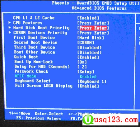 Phoenix–AwardBIOS设置U盘启动的方法2