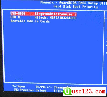 Phoenix–AwardBIOS设置U盘启动的方法3