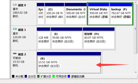 u盘分区删除