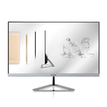可以和手机比窄，新入手优派超窄边框显示器：ViewSonic 优派 液晶显示器
