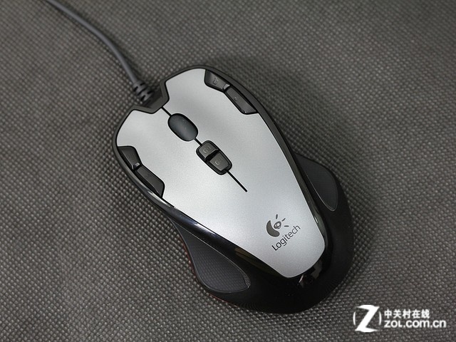 罗技 G300银灰色 外观图 