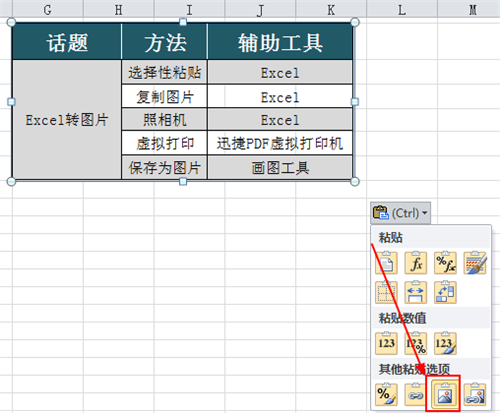 excel表格 图片