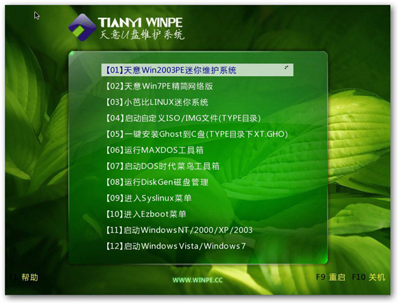 天意u盘维护系统安装系统图详解-9注意事项！