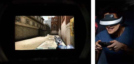 索尼3d头戴式显示器