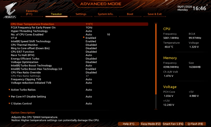 y50bios设置cpu频率