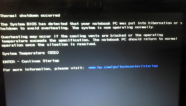 笔记本自动关机原因