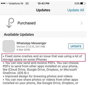 iphone6s出现内存不足解决办法