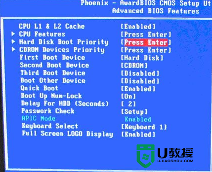 Advanced BIOS Features