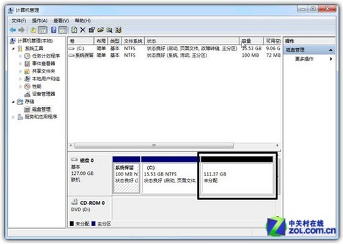 硬盘只有C盘一个分区，需要给硬盘重新分区才行