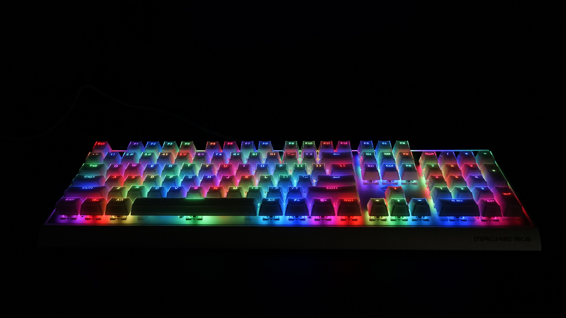 rgb水晶键帽键盘