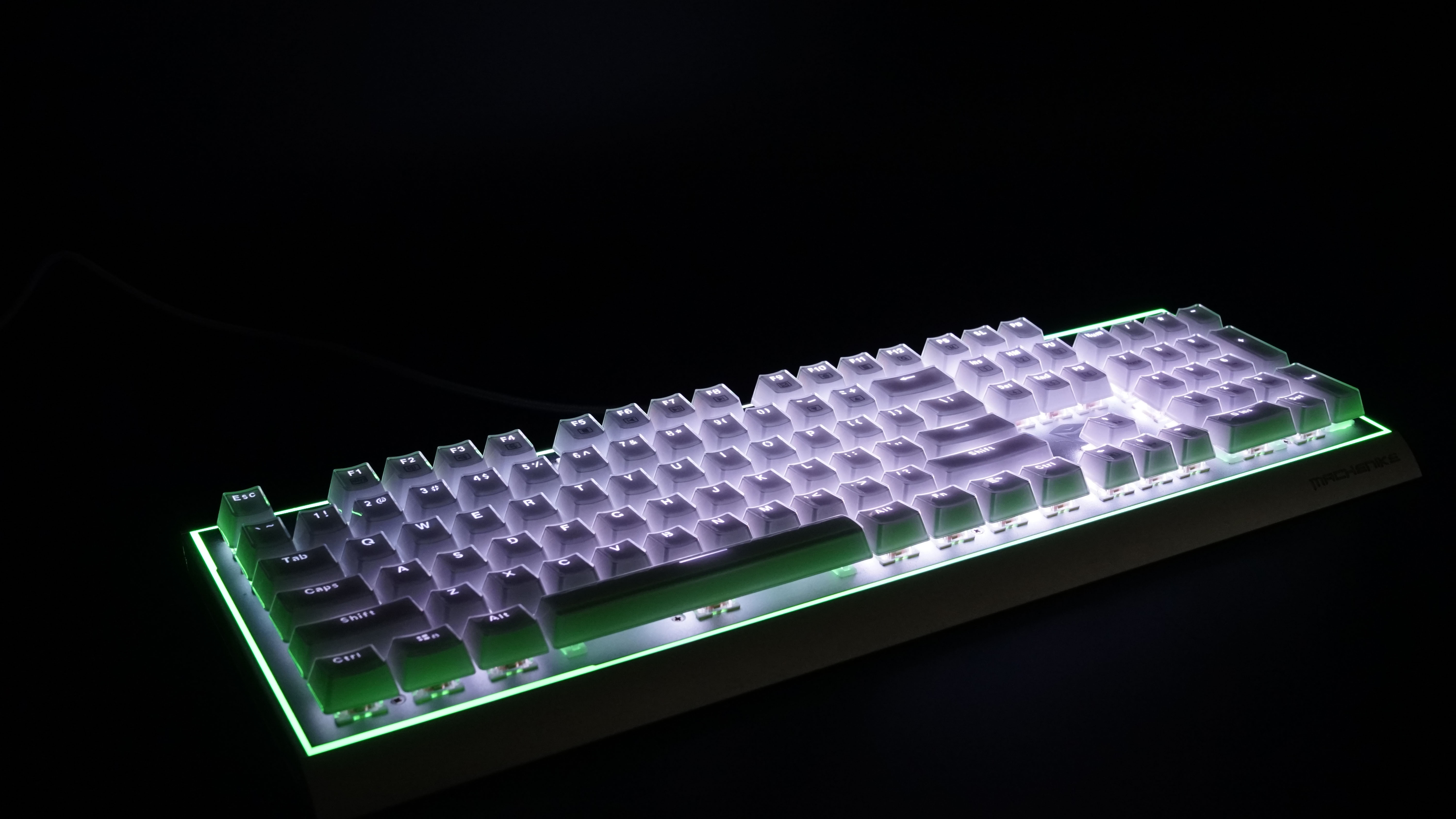 rgb水晶键帽键盘