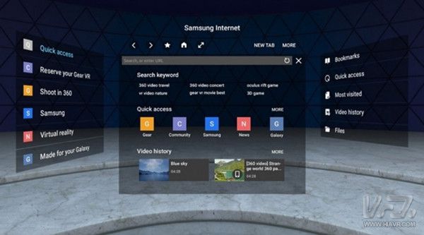 Gear VR浏览器升级 支持WebVR