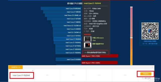 cpu天梯图 pconline