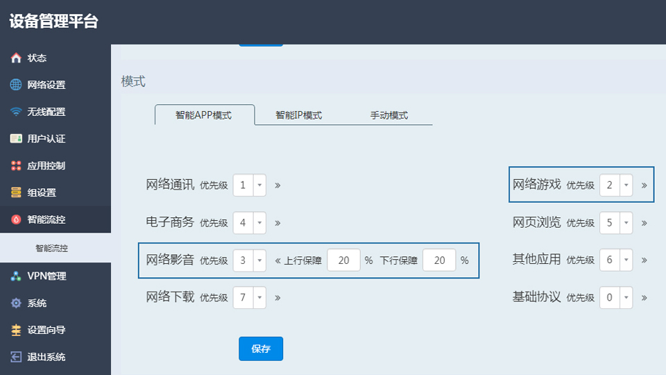 智能流量控制路由器