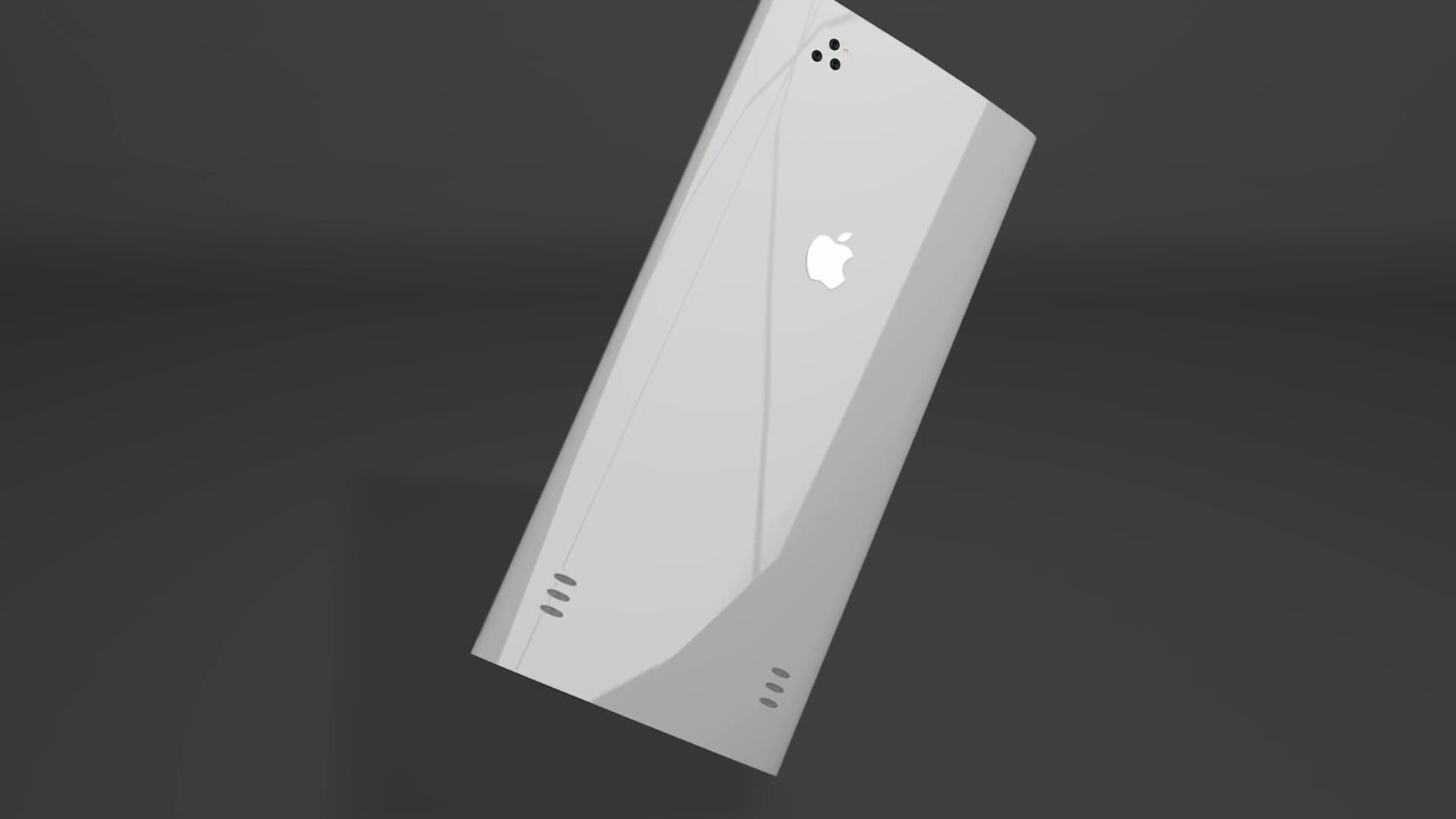 iPhoneSE2概念图：左右无边框瀑布屏，无实体按键无刘海后置三摄