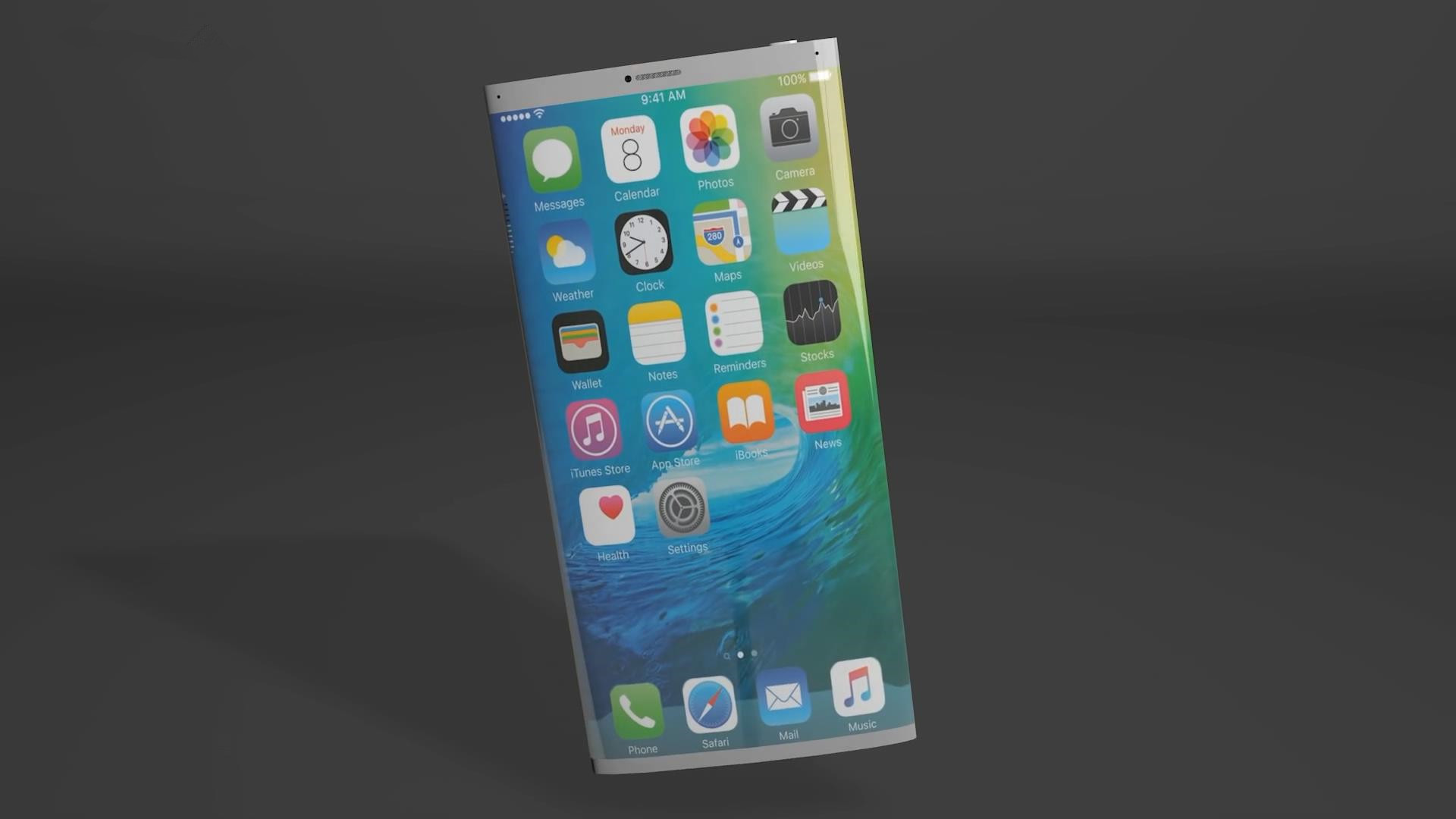 iPhoneSE2概念图：左右无边框瀑布屏，无实体按键无刘海后置三摄