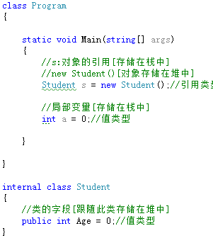 c#堆和栈和内存的关系