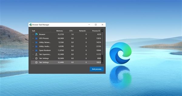 Win10新Edge浏览器改进：优化CPU/内存占用率问题