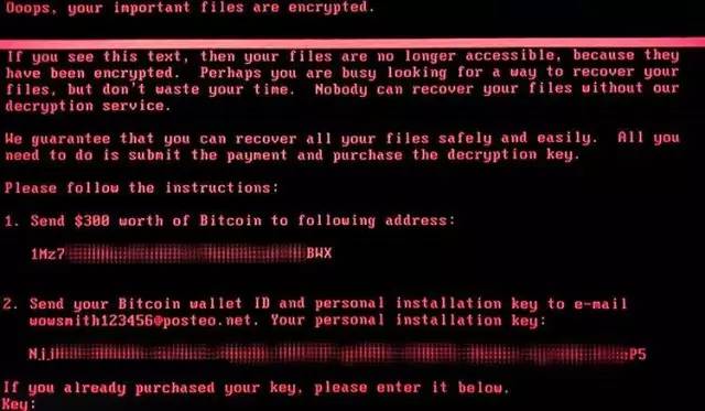 新型电脑病毒加密用户文件勒索300美元