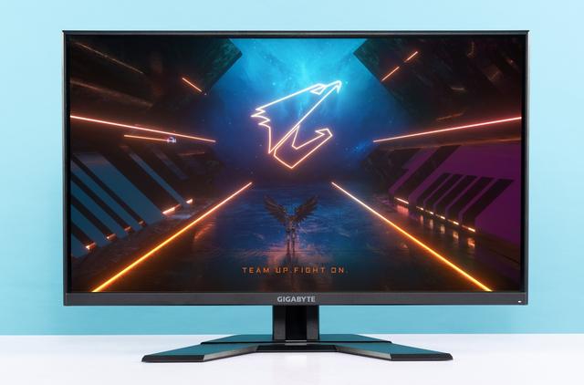 
“甜品小金刚”技嘉G27Q电竞显示器直屏设计