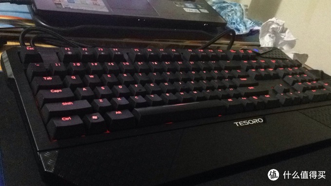 TESORO 铁修罗 TS-G1NL 杜兰朵剑终极版背光机械键盘黑轴开箱