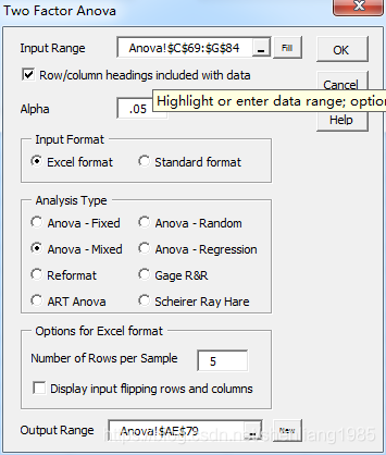 excel双因素方差分析