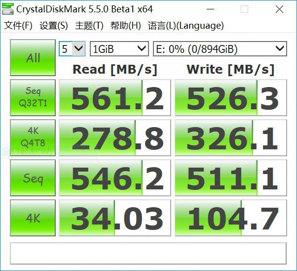 硬盘读取写入速度测试