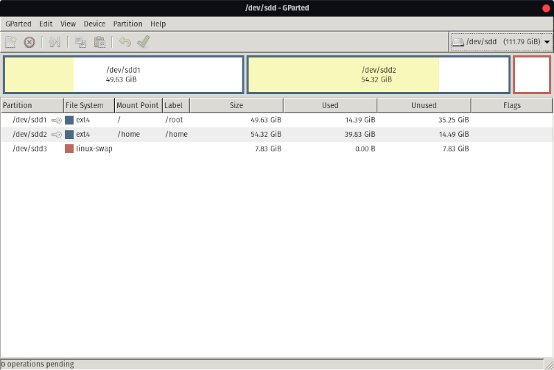 ubuntu 硬盘分区工具