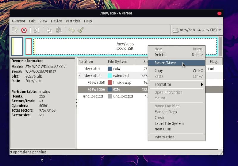 ubuntu 硬盘分区工具
