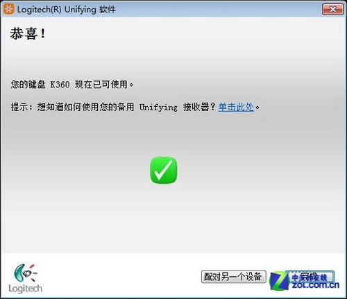罗技K270和M525能否共用同一无线 