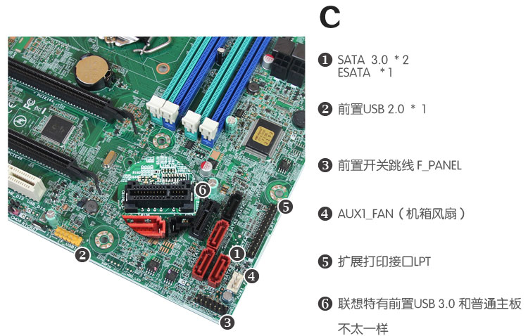 联想主板音频、电源、扩展USB定义以及通用接法