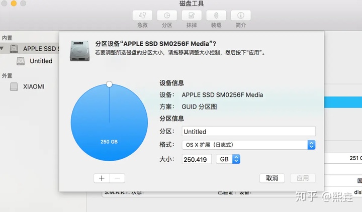 mac 移动硬盘分区