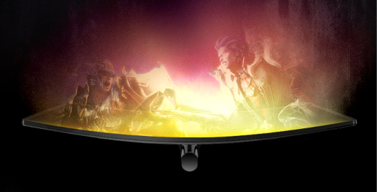 曲面显示器玩游戏如何