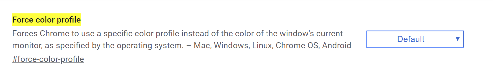 显示器颜色配置文件