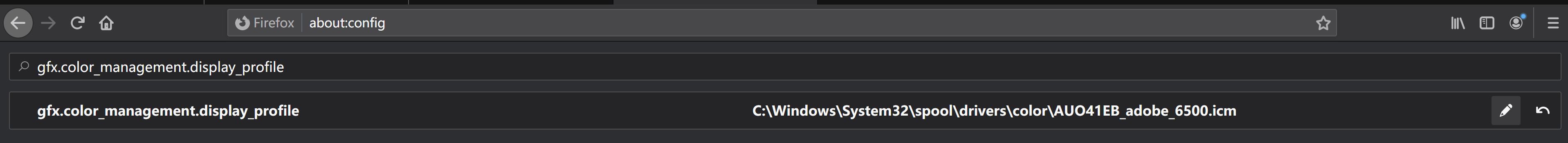显示器颜色配置文件