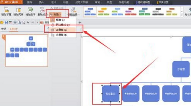 wps中组织架构图怎么修改