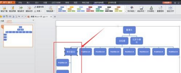 wps中组织架构图怎么修改