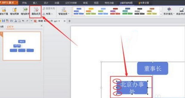 wps中组织架构图怎么修改