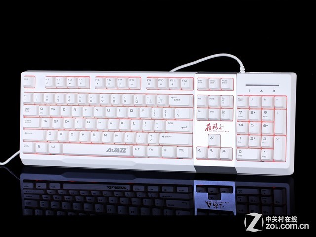 个性DIY彩虹键帽 黑爵AK10键盘评测 