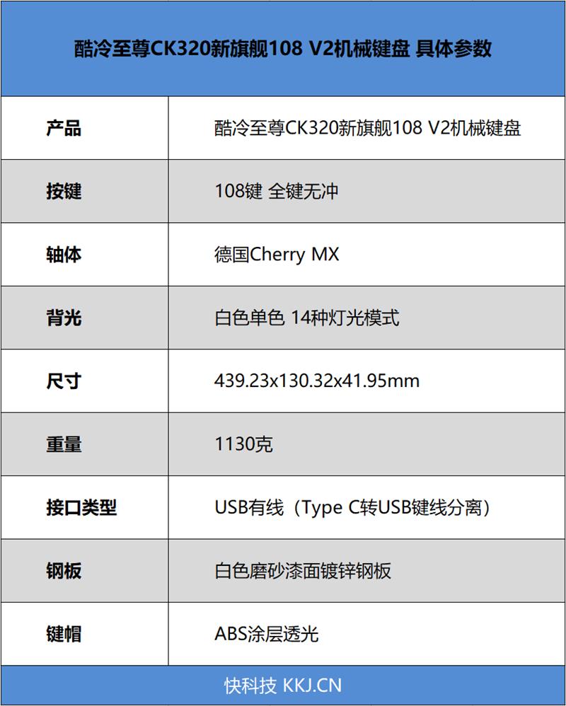 拒绝“杀马特”！酷冷至尊CK320新旗舰108 V2机械键盘评测：致敬经典