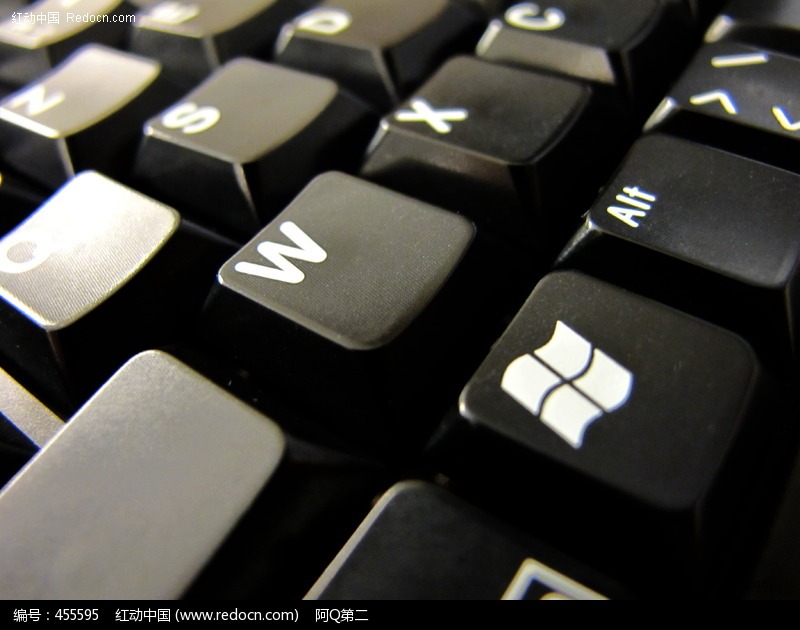 电脑键盘按键特写