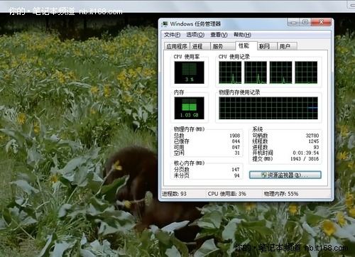 Y460集显与独显高清硬解与节电对比