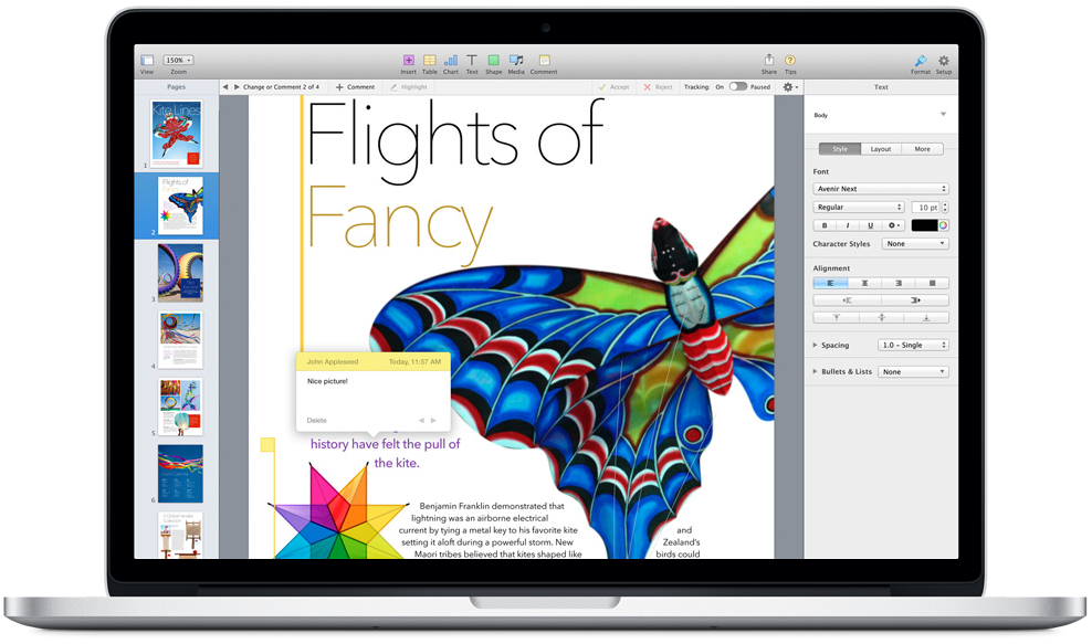 iWork 2013 for Mac