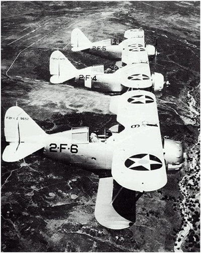 f-6战斗机?f35战斗机?海上的飞行木桶 格鲁曼F2F战斗机(二)