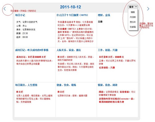 九宫格日记模板?印象笔记九宫格日记?hmd日记模板?[原创]九格日记idiary.com