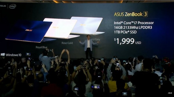 华硕ZenBook 3发布：完爆苹果MacBook！