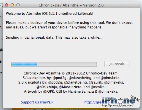 absinthe 2.0?absinthe越狱工具?absinthe 2.0.1怎样?iPhone4iOS5.1.1完美